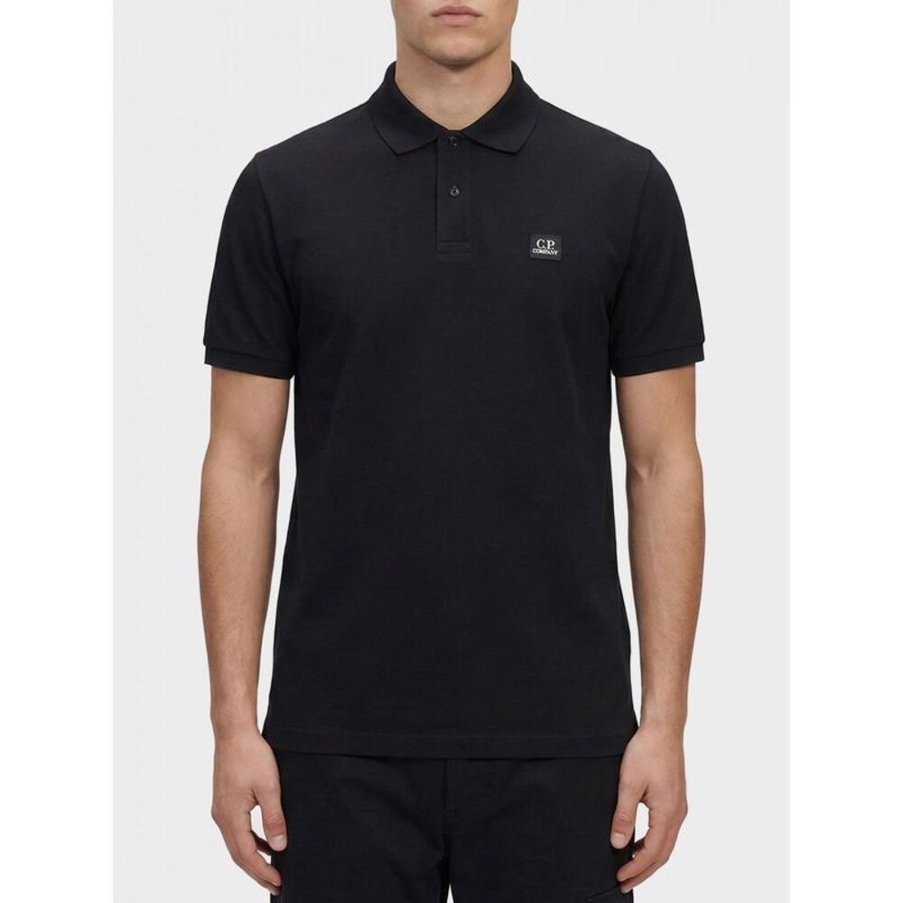 C.P. Company Men Cotton Polo Shirt With Mini Logo C.P. Company